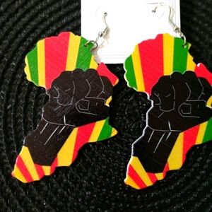 Brand new African printed earrings